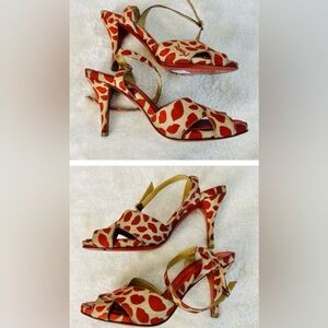 YSL RARE Tom Ford for YSL 2002 Authentic (w Cert) Eva Lip Ankle Strap Sandal